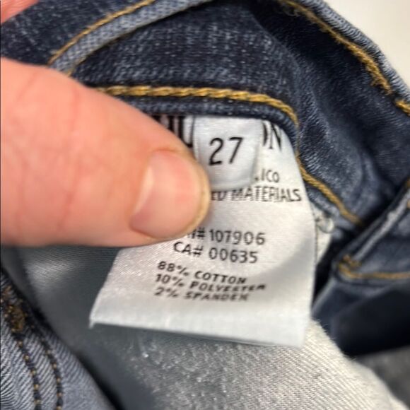 Hudson Jeans Blue Skinny Denim Tapered Fit - Picture 11 of 12